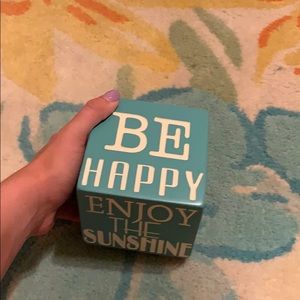 room decor word cube